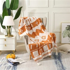 ผ้าห่มถักผ้าฝ้าย